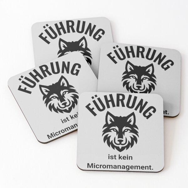 Item preview, LEADERSHIP is not micromanagement – Wolf Leadership Statement designed and sold by rolfzogg.