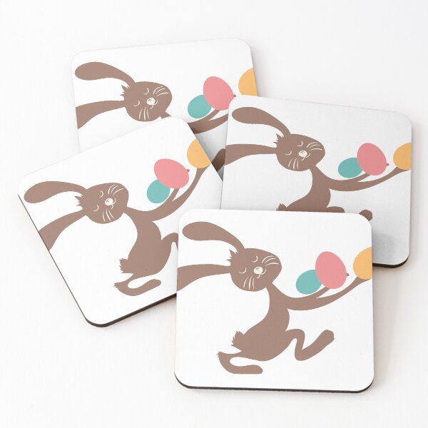 Item preview, Leaping Easter Bunny with Eggs – Cute Cartoon Spring Design designed and sold by TeesHearts100.