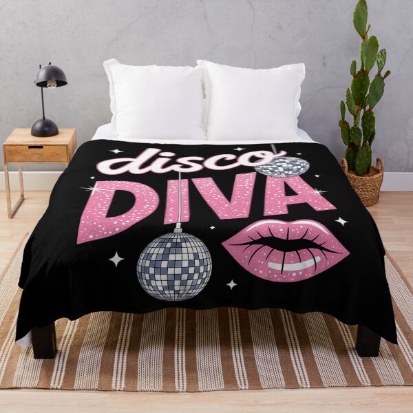 Item preview, Disco Diva Ladies Disco Gold Ball Silver Red Lips designed and sold by savrmiller.