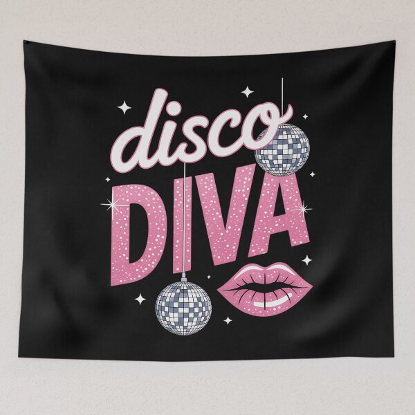Item preview, Disco Diva Ladies Disco Gold Ball Silver Red Lips designed and sold by savrmiller.