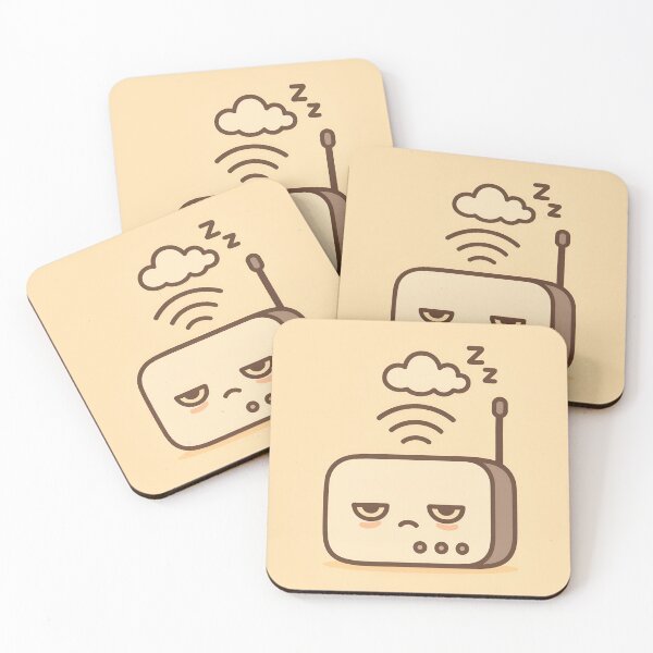 Item preview, Sleepy WiFi - Minimalist Kawaii Internet Router designed and sold by Priyanshu-kaii.