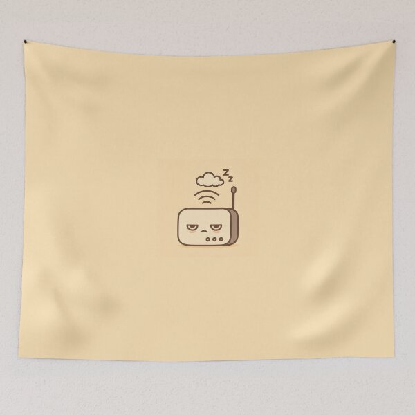 Item preview, Sleepy WiFi - Minimalist Kawaii Internet Router designed and sold by Priyanshu-kaii.