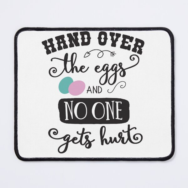 Item preview, Leaping Easter Bunny wHand Over the Eggs Funny Easter Quote Designith Eggs – Cute Cartoon Spring Design designed and sold by TeesHearts100.