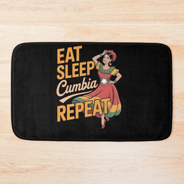 Item preview, Eat Sleep Cumbia Repeat Merengue Bachata Vallenato designed and sold by savrmiller.