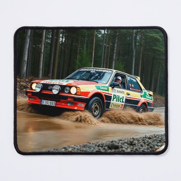 Item preview, Mudstorm Charge: 1990s Rally Beast Dominates the Forest designed and sold by CarRends.