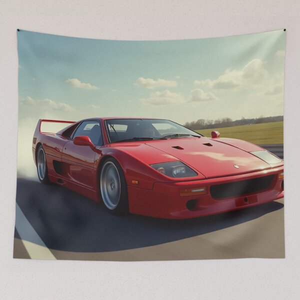 Item preview, Drift Inferno: Iconic 90s Supercar Unleashes Fury on the Track designed and sold by CarRends.