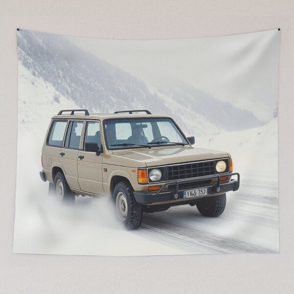 Item preview, Snowbound Adventure: 90s 4x4 SUV Blasts Through Alpine Storm designed and sold by CarRends.