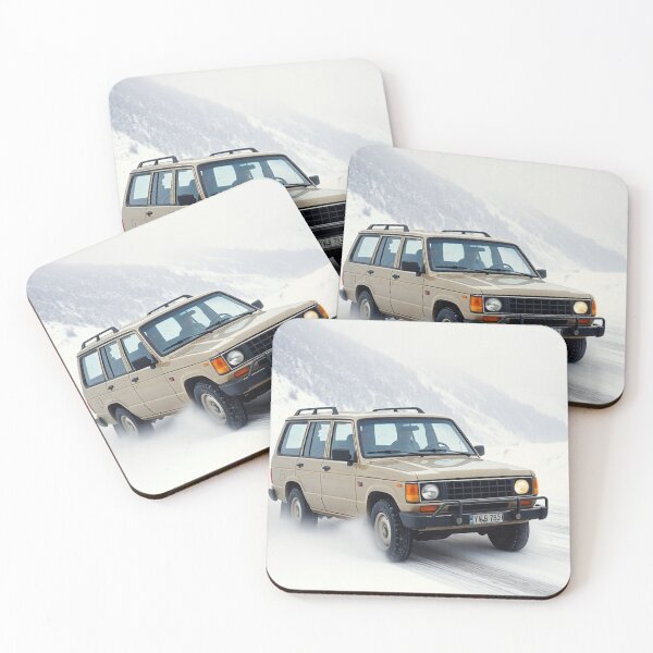 Item preview, Snowbound Adventure: 90s 4x4 SUV Blasts Through Alpine Storm designed and sold by CarRends.