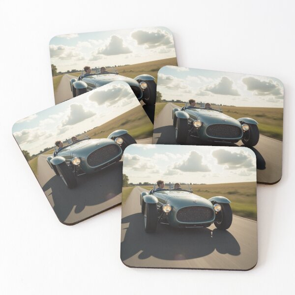 Item preview, Freedom Run: Retro Roadster Soars Through Open Fields designed and sold by CarRends.