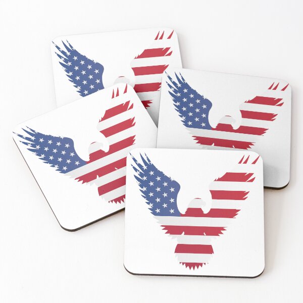Item preview, American Flag in the shape of an Eagle- Patriotic USA Design designed and sold by RansomProjects.