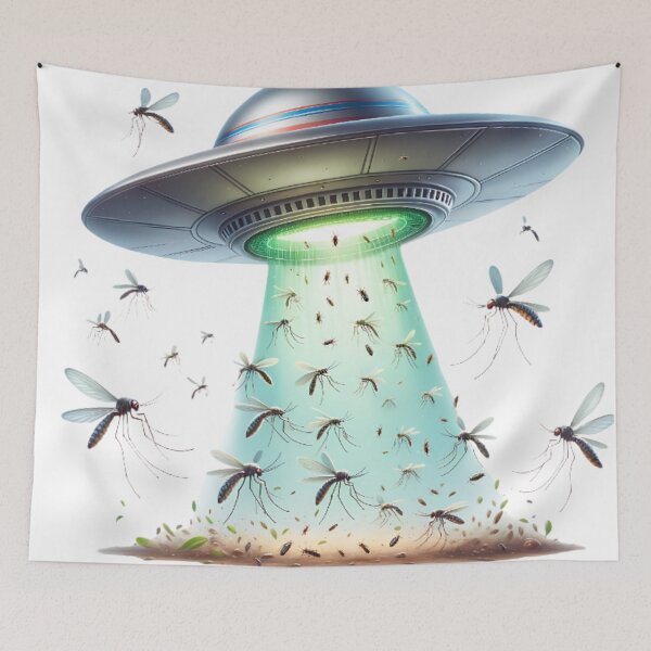 Item preview, UFO Mosquito Swarm Invasion designed and sold by JoeZigns81.