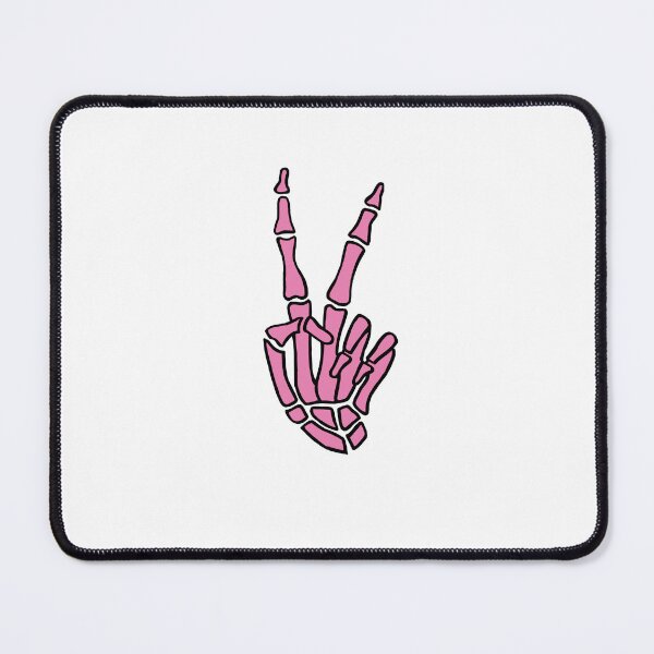 Item preview, pink bone peace sign! designed and sold by charcreatez444.