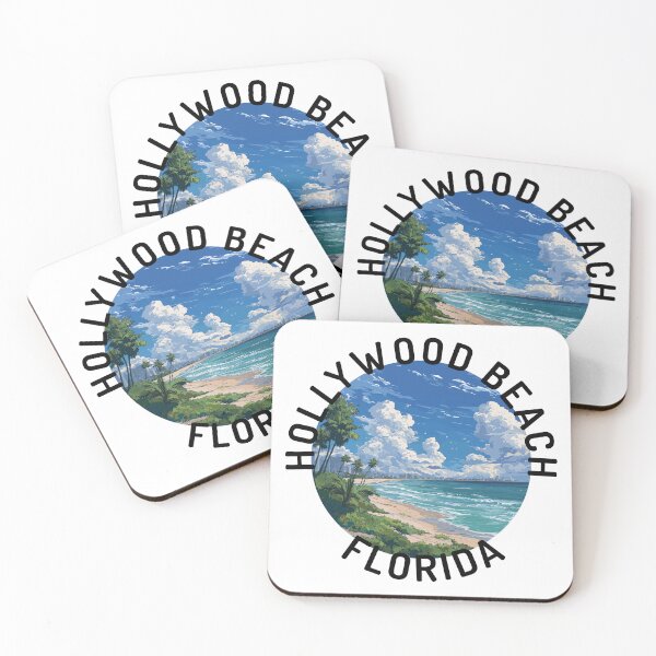 Item preview, Hollywood Beach – Florida (with Black Text) designed and sold by VelvetRoom.
