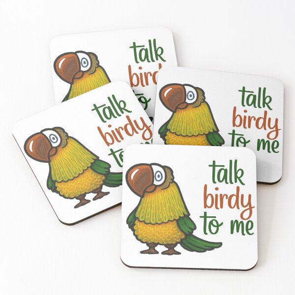 Item preview, Tak Birdy to Me – Tropical Bird Design designed and sold by CanSparkleArt.