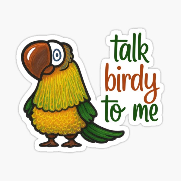Item preview, Tak Birdy to Me – Tropical Bird Design designed and sold by CanSparkleArt.