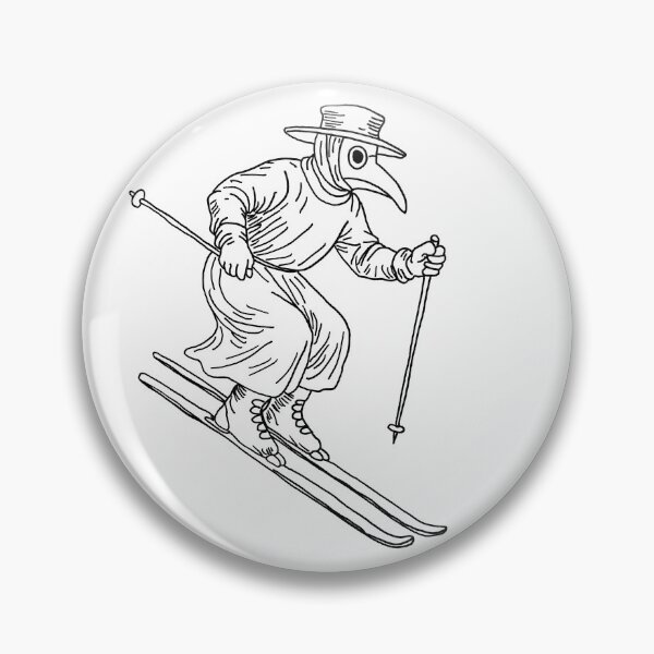Item preview, Plague Doctor Goes Skiing designed and sold by Purrgatory Pop.