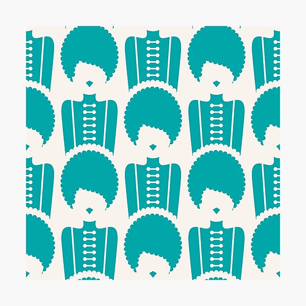 Item preview, Vintage / Retro Fashion Ladies Silhouettes Teal designed and sold by RouCouCou.