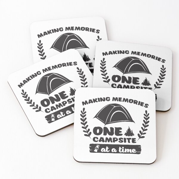 Item preview, Making Memories One Campsite at a Time – Camping Tent Silhouette Design designed and sold by TeesHearts100.