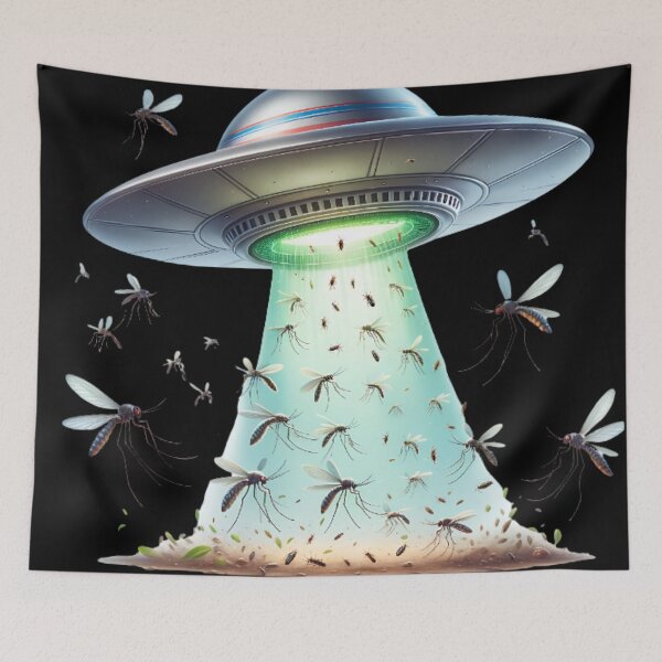 Item preview, UFO Mosquito Swarm Invasion designed and sold by JoeZigns81.