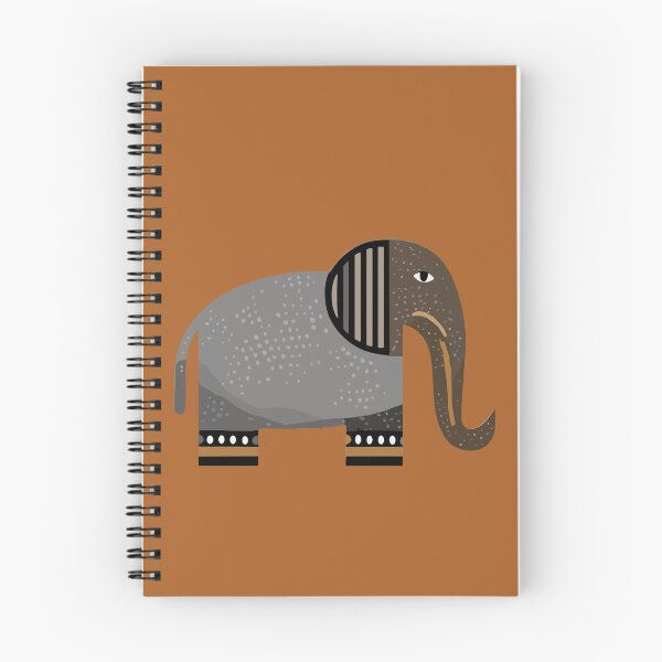 Item preview, Tribal Folk Art Elephant Illustration (Neutral Tones) designed and sold by WIKKI-White.