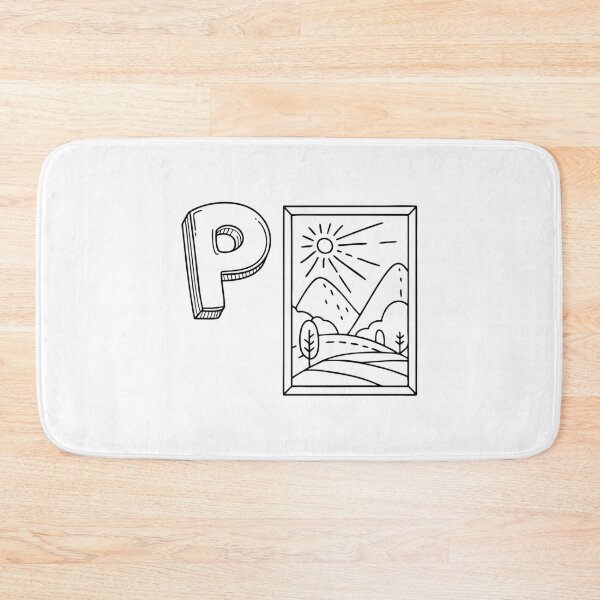 Item preview, An illustration of letter P stand for poster designed and sold by rasagamastore.