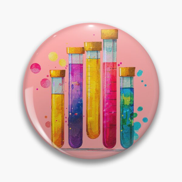 Item preview, Watercolor Science-Chemistry Test Tubes Illustration designed and sold by GrinGalore.