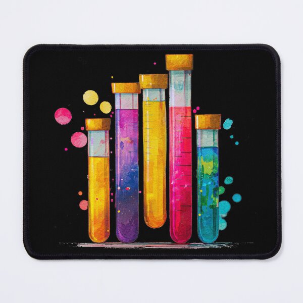 Item preview, Watercolor Science-Chemistry Test Tubes Illustration designed and sold by GrinGalore.