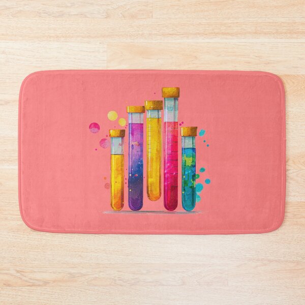 Item preview, Watercolor Science-Chemistry Test Tubes Illustration designed and sold by GrinGalore.
