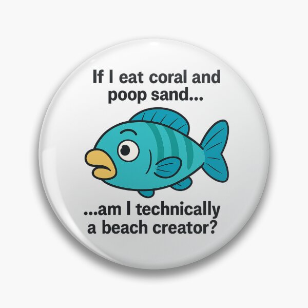 Item preview, Parrot Fish Thinking – Emerald Reef Fish Meme designed and sold by DamioPolArt.
