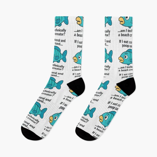 Item preview, Parrot Fish Thinking – Emerald Reef Fish Meme designed and sold by DamioPolArt.