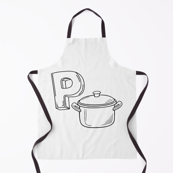 Item preview, An illustration of letter P stand for pot designed and sold by rasagamastore.