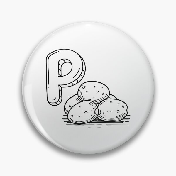 Item preview, An illustration of letter P stand for potato designed and sold by rasagamastore.