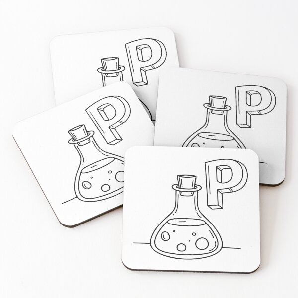 Item preview, An illustration of letter P stand for potion designed and sold by rasagamastore.