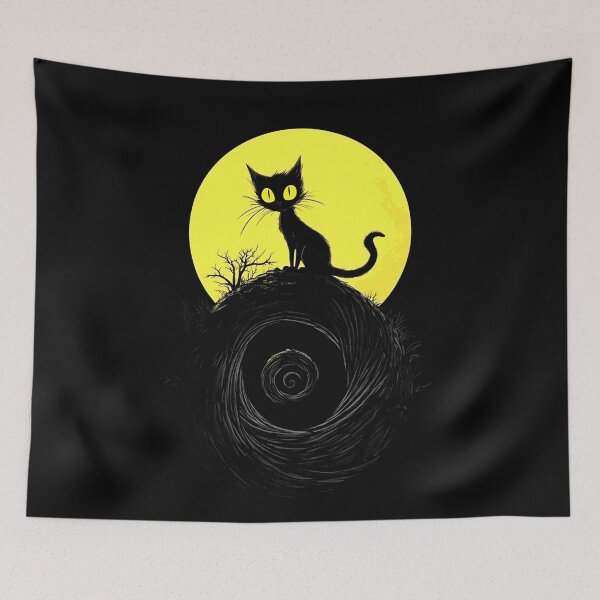 Item preview, mysterious cat Feline Art designed and sold by Josinta.