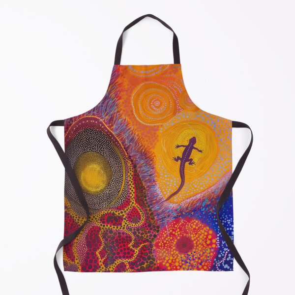 Item preview, Spirit of the Sand – Aboriginal Lizard Dreamtime Dot Painting designed and sold by IuliiaArtPrints.