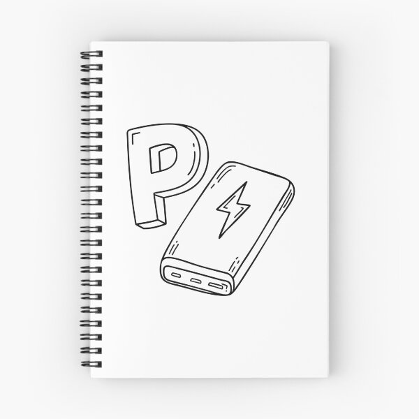 Item preview, An illustration of letter P stand for powerbank designed and sold by rasagamastore.