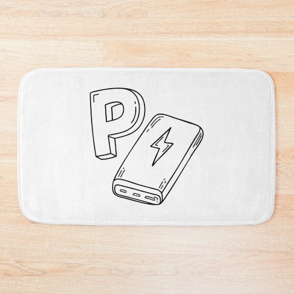 Item preview, An illustration of letter P stand for powerbank designed and sold by rasagamastore.