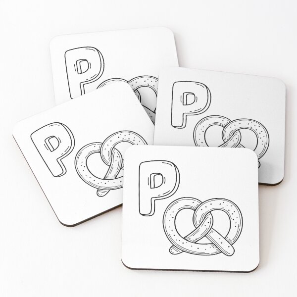 Item preview, An illustration of letter P stand for pretzel designed and sold by rasagamastore.