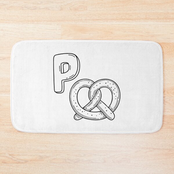 Item preview, An illustration of letter P stand for pretzel designed and sold by rasagamastore.