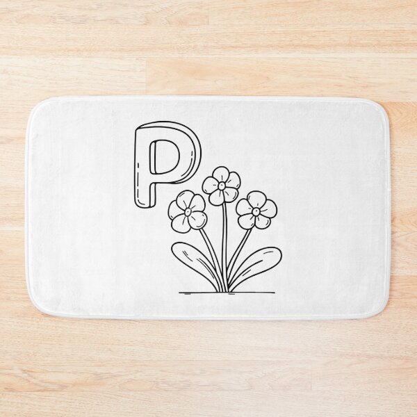 Item preview, An illustration of letter P stand for primrose designed and sold by rasagamastore.