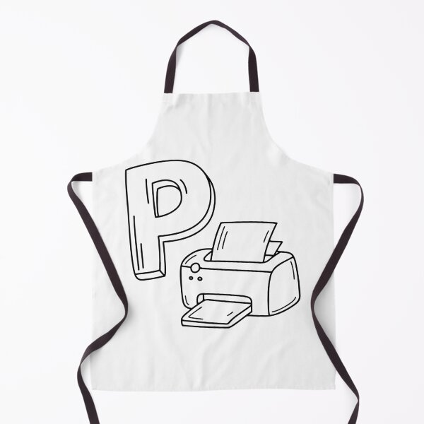 Item preview, An illustration of letter P stand for printer designed and sold by rasagamastore.