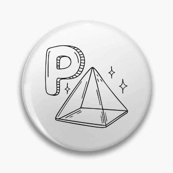 Item preview, An illustration of letter P stand for prism designed and sold by rasagamastore.