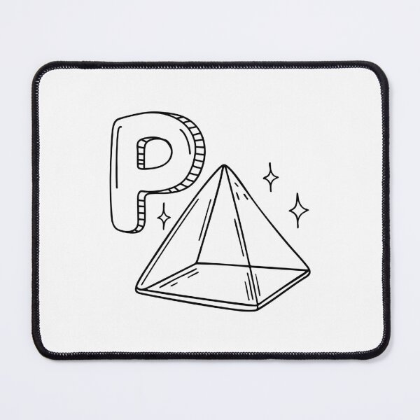 Item preview, An illustration of letter P stand for prism designed and sold by rasagamastore.