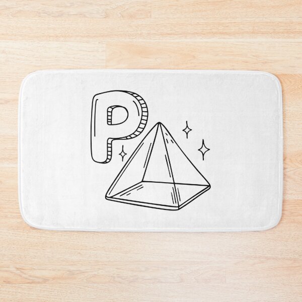 Item preview, An illustration of letter P stand for prism designed and sold by rasagamastore.