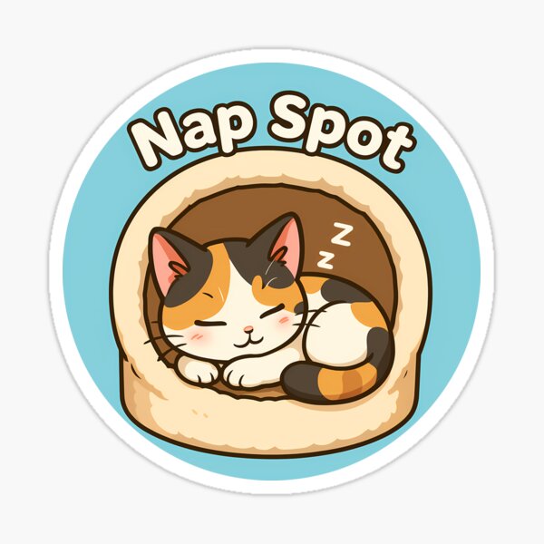 Item preview, Sleepy Calico Kitten in Cat Condo designed and sold by Yuliya Brush.