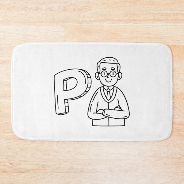 Item preview, An illustration of letter P stand for professor designed and sold by rasagamastore.
