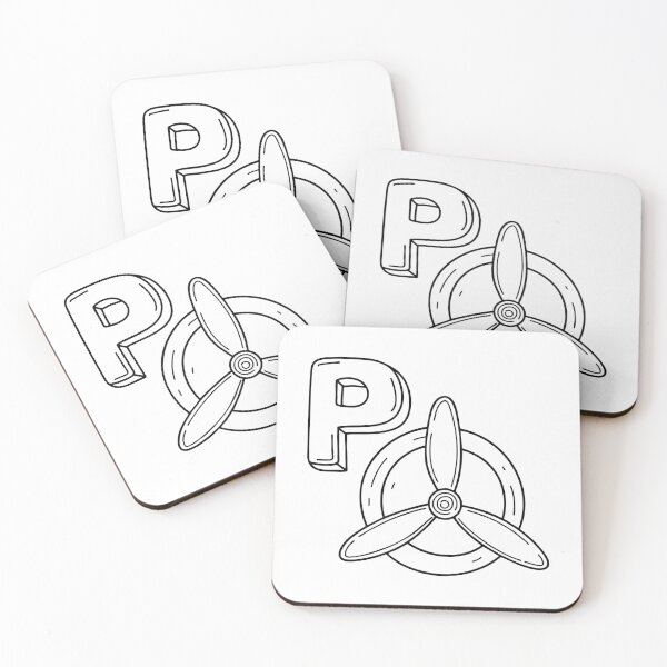 Item preview, An illustration of letter P stand for propeller designed and sold by rasagamastore.