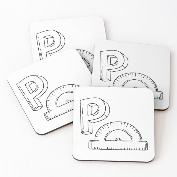 Item preview, An illustration of letter P stand for protractor designed and sold by rasagamastore.
