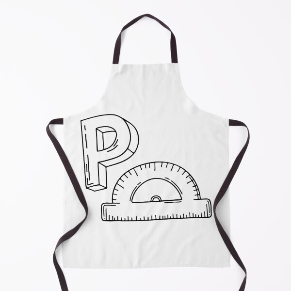 Item preview, An illustration of letter P stand for protractor designed and sold by rasagamastore.