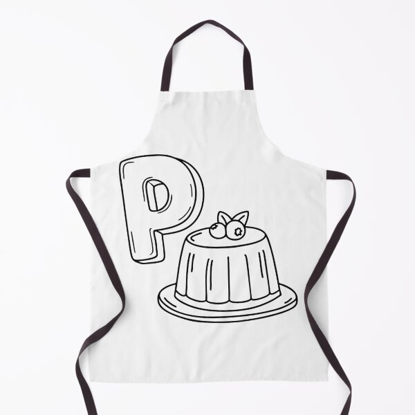 Item preview, An illustration of letter P stand for pudding designed and sold by rasagamastore.
